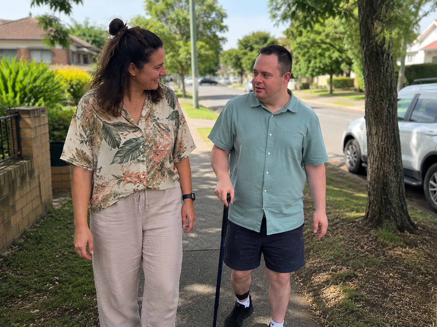 Healthcare professional providing therapy support