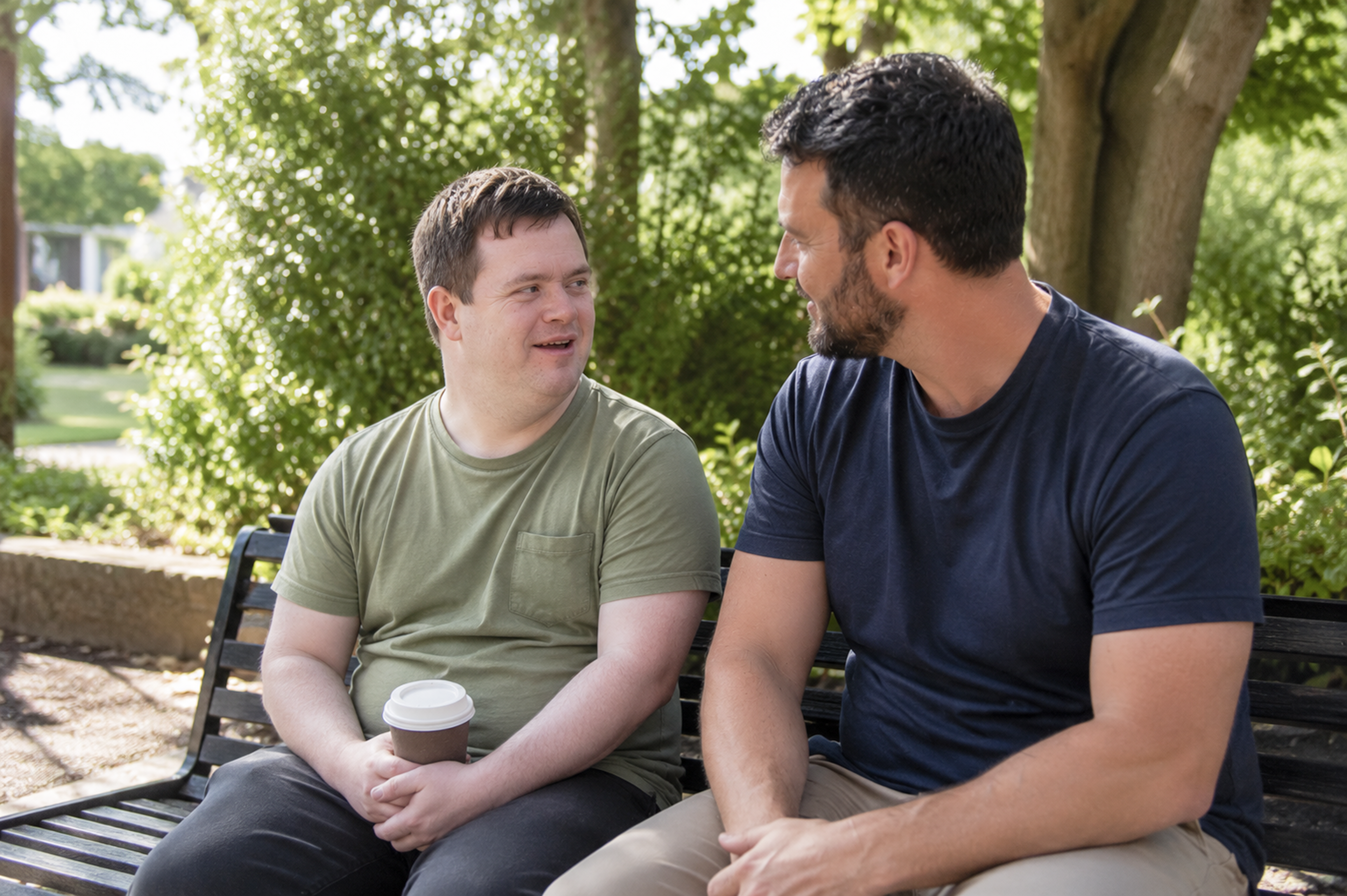 Support worker providing gentle in-home assistance